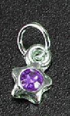PIERCING D'ONGLE ETOILE STRASS VIOLET