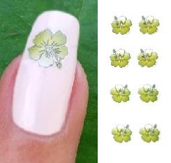 STICKER  FLEUR VERT