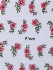 STICKERS FLEURS ROSE