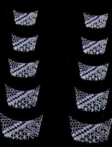 STICKERS FRENCH DENTELLE BLANC