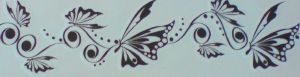 TATTOO TEMPORAIRE PAPILLON NOIR