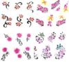 LOT 4 WATER DECAL FLEURS DIVERS