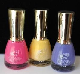 LOT 3 VERNIS A ONGLES YES LOVE