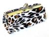 PORTE MONNAIES LEOPARD MARRON