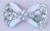 BIJOU D'ONGLE NOEUD BLANC STRASS