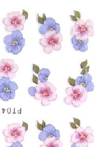 STICKERS FLEURS ROSE VIOLET