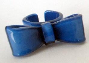 BAGUE NOEUD BLEU