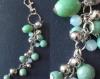 BIJOU DE SAC PERLES TURQUOISE VERT