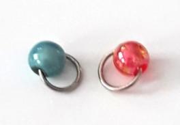 2 PIERCING ONGLE BOULE