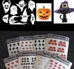 LOT 8 STICKERS HALLOWEEN 