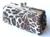 PORTE MONNAIES LEOPARD MARRON