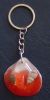 PORTE CLEFS COQUILLAGE ROUGE