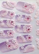 STICKERS FLEURS 3D STRASS