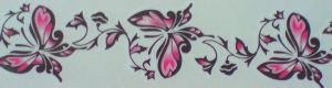 TATTOO TEMPORAIRE PAPILLON ROSE