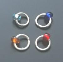 LOT 4 PIERCING ONGLE PERLE