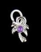 PIERCING D'ONGLE PALMIER STRASS VIOLET