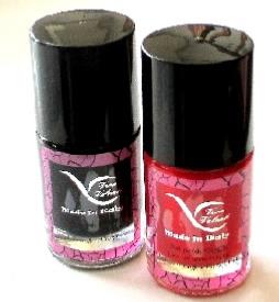 LOT 2 VERNIS CRACK ROUGE NOIR