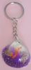 PORTE CLEFS COQUILLAGE VIOLET