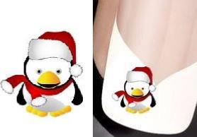 STICKERS  PINGOUIN NOEL 