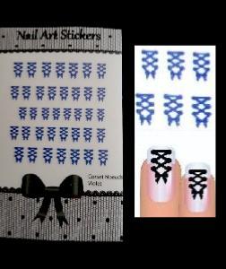 STICKERS CORSET BLEU 